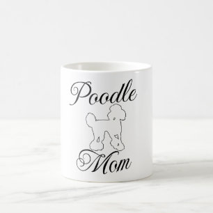 Tasse en ligne artistique Maman Caniche drôle