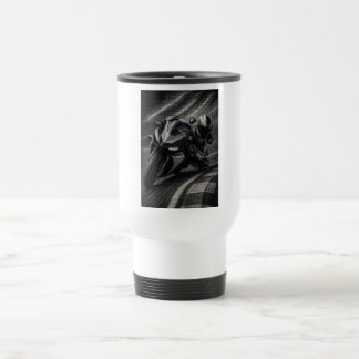Tasse en mosaïque d'art Superbike de course monoch