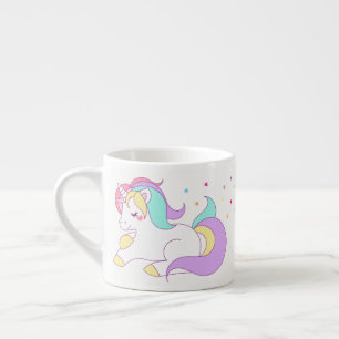 Tasse en pastel de licorne