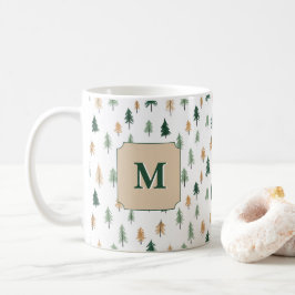 Tasse en pin personnalisée avec initiale | Monogra