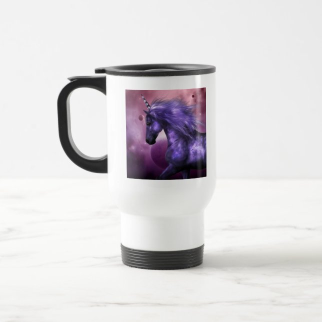 Tasse en plastique de voyage de licorne (Gauche)