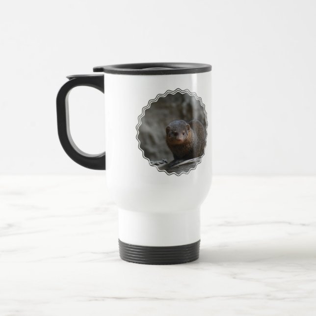 Tasse en plastique de voyage de mangouste (Gauche)