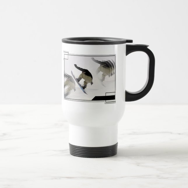 Tasse en plastique de voyage de rails de surf des (Droite)