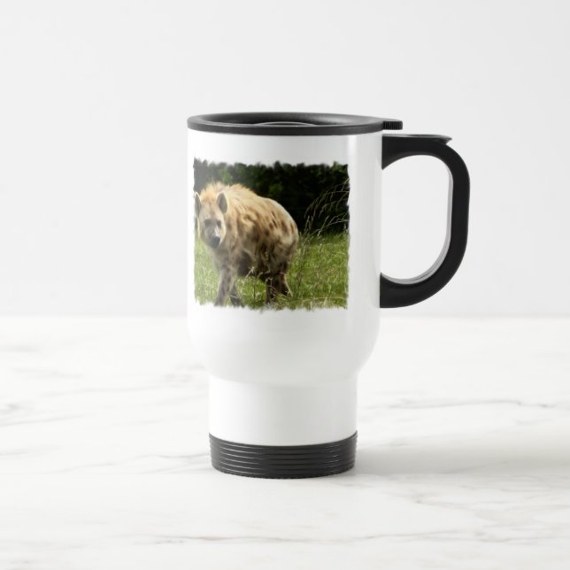 Tasse en plastique de voyage d'hyène (Droite)