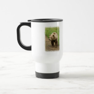 Tasse en plastique grisâtre de voyage