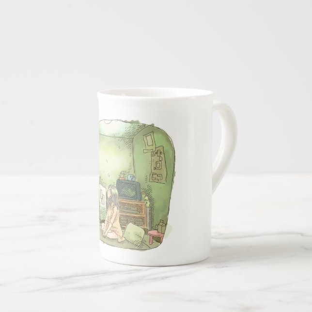 TASSE EN PORCELAINE さやなやじ (Devant droit)