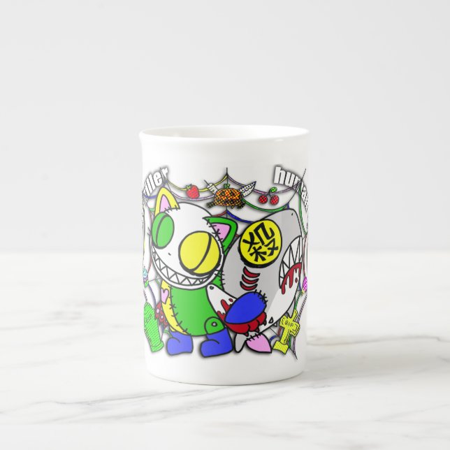 TASSE EN PORCELAINE 瞬殺＆人喰いマグ (Devant)