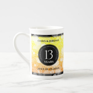 Tasse En Porcelaine 13ème anniversaire Mariage de la Citrine