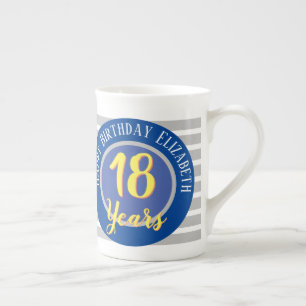 Tasse En Porcelaine 18 ans commémoratif d'anniversaire