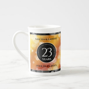 Tasse En Porcelaine 23e anniversaire de Mariage de Topaz impérial