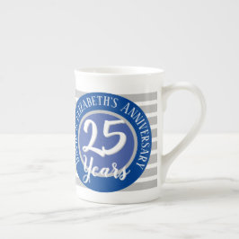 Tasse En Porcelaine 25 Ans Commémoration Os Chine Mug