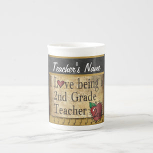 Tasse En Porcelaine 2ème Le style unique vintage du professeur de