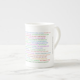 Tasse En Porcelaine 43 Drôle Pièce de conversation pour les expression
