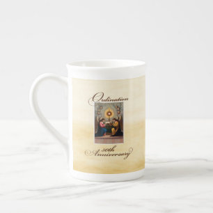 Tasse En Porcelaine 50e anniversaire d'ordination Anges à l'autel