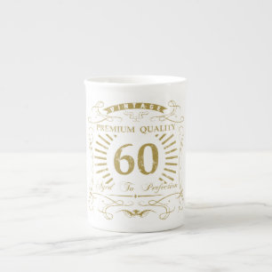 Tasse En Porcelaine 60e anniversaire Gag cadeau