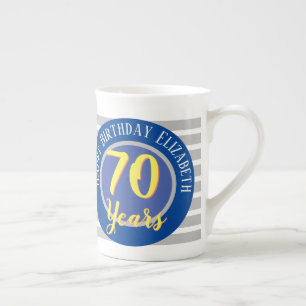 Tasse En Porcelaine 70 ans commémoratif d'anniversaire