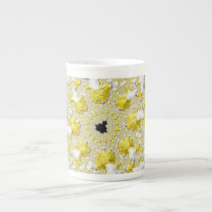 Tasse En Porcelaine Abstrait Gold Fractal