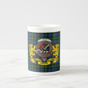 Tasse En Porcelaine Adam Clan Badge & Tartan Jumbo Mug