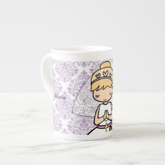 Tasse En Porcelaine Adorable Première Sainte Communion petite fille mu