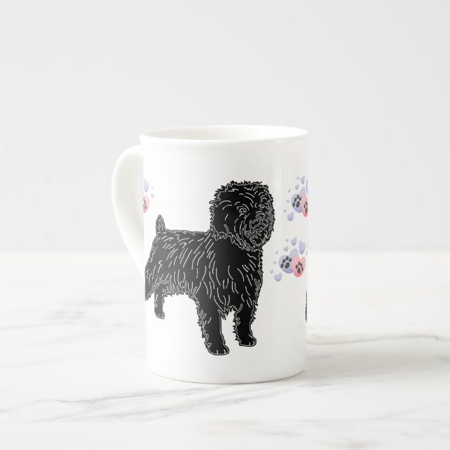 Tasse En Porcelaine Affenpinseurs (Devant gauche)