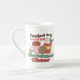 Tasse En Porcelaine Alimenté par Café et Noël