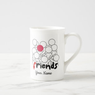 Tasse En Porcelaine Amis - F2509A