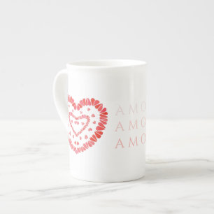 Tasse En Porcelaine AMOR ESPAGNOL AMOUR Bone China Mug