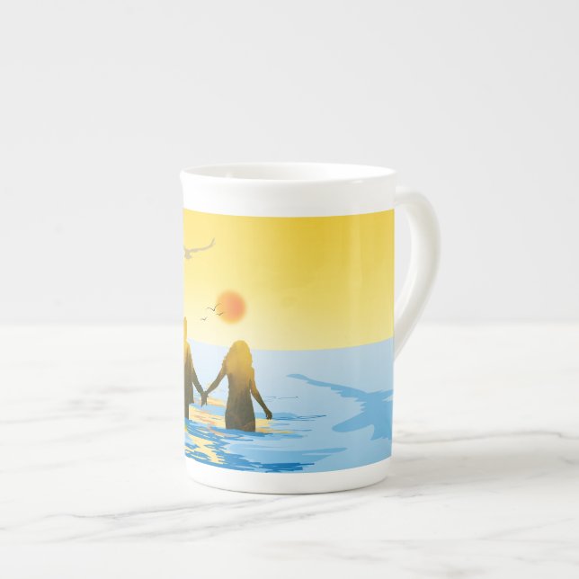 Tasse En Porcelaine Amour (Devant droit)