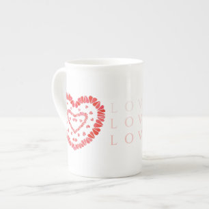 Tasse En Porcelaine AMOUR Bone China Mug