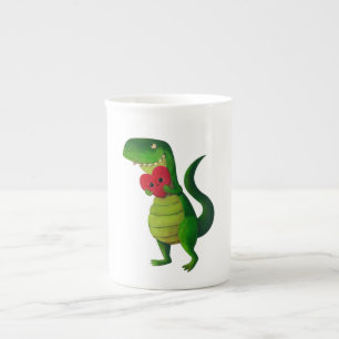 Tasse En Porcelaine Amour de dinosaure de RAWR