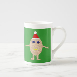 Tasse En Porcelaine Amusante Mug d'oeufs de Noël