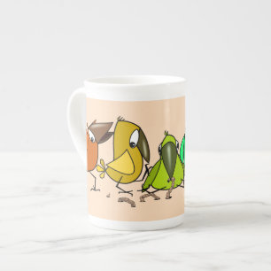 Tasse En Porcelaine Amusante Mug d'oiseaux