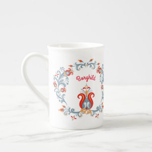 Tasse En Porcelaine Art populaire scandinave Velkommen Mug