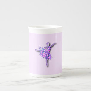 Tasse En Porcelaine Ballerina Art Purple Dance - Ballet Dancer
