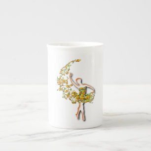 Tasse En Porcelaine Ballerina Mug - Feu Ballet Danseuse Art Design