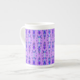Tasse En Porcelaine Batik tribal - Lavande, bleu et violet