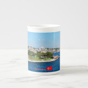 Tasse En Porcelaine Beau panorama de voyage à Istanbul