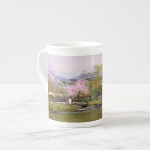 Tasse En Porcelaine Beaux-arts Nagaokakyo Kyoto