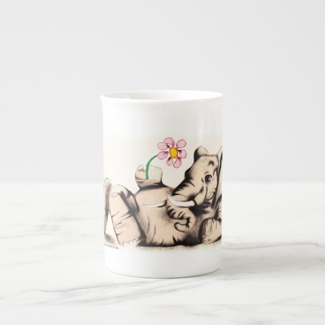 Tasse En Porcelaine Bel éléphant (Devant)