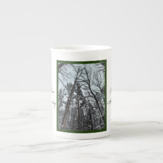 Tasse En Porcelaine Belle nature neige dans les bois Mug spécialité