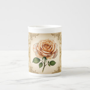 Tasse En Porcelaine Belle théière Rose et Motif européenne