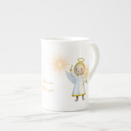 Tasse En Porcelaine 'Bénissez-moi et bénissez-vous les enfants'
