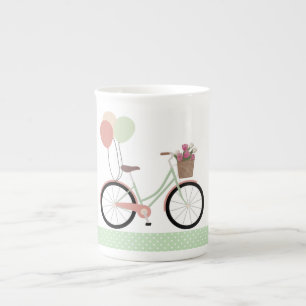 Tasse En Porcelaine Bicyclette
