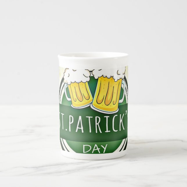 Tasse En Porcelaine Bières du jour Saint Patrick (Devant)