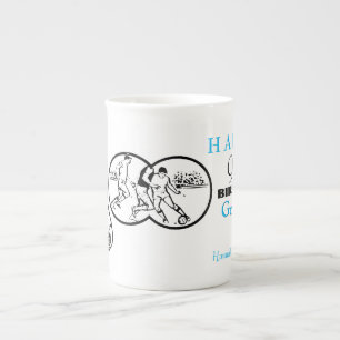 Tasse En Porcelaine Binocular Soccer 90e anniversaire Mug personnalisé