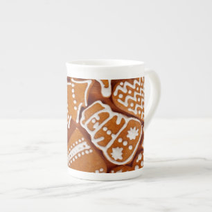 Tasse En Porcelaine Biscuits en pain d'épices de Noël