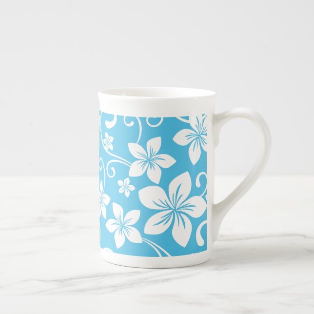 TASSE EN PORCELAINE BLEU HAWAII (BLEU) BONE CHINA MUG (Droite)
