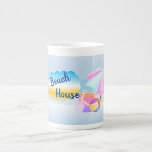 Tasse En Porcelaine Blue Beach House Spécialité Mug