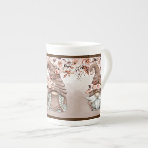 Tasse En Porcelaine Boho Gnomes Bone China Mug