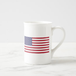 Tasse En Porcelaine Bone China Mug avec drapeau des USA